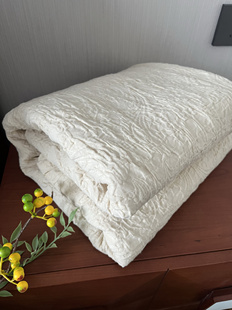 外贸出口加厚纯棉三层交织提花厚双人床单单品全棉原生态棉厚床品