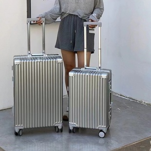 行李箱结实耐用拉杆箱静音轮铝框旅行箱男女学生密码 箱大容量 新款