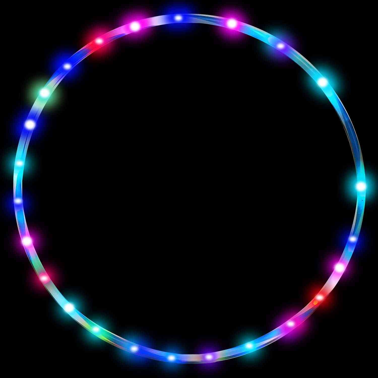新款 智能LED七彩呼啦圈运动健身塑形专用呼啦圈儿童玩具表演神器