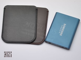 三星T5 超简约适用于 移动SSD硬盘保护套内胆包 超纤皮内袋