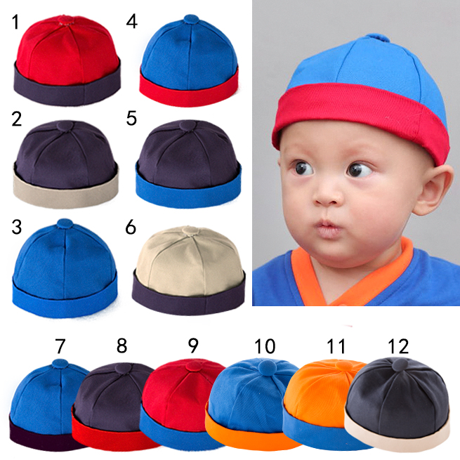 中国风婴儿唐装 帽满月百日周岁造型帽 儿童唐装 复古帽