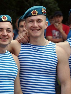 俄罗斯 俄军迷新款 BTK产公发海魂衫 背心男女空降兵浅蓝陆战队深蓝