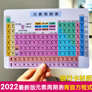 素周期表卡片 化学方程式 初高中化学元 元 素周期表挂图墙贴卡 大全