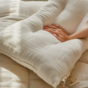 A类全棉儿童枕头40x60cm小学生专用薄枕芯低枕芯单人助睡眠护颈椎