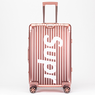 新款 定制logo全铝镁合金红色女行李箱24寸男旅行箱sup拉杆箱20登