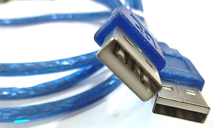 1.5米USB公对公数据线电脑数据线USB延长线A对A连接线移动硬盘线