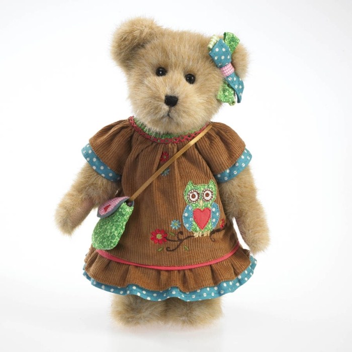 正版 美国 精美礼物 包邮 10寸小女熊Margo泰迪熊 猫头鹰系列