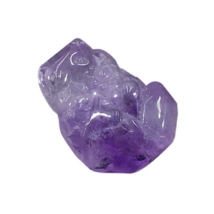 极速天然浅色紫水晶原石摆件小颗粒鱼缸石薰衣草紫水晶单晶体紫晶