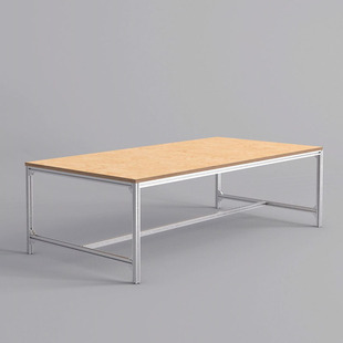 极简轻奢大桌实木设计餐桌办公桌创意洽谈桌艺术感桌子电脑工作台