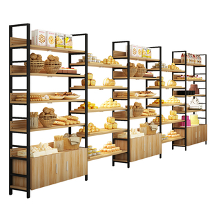 促销 面包柜面包展l示柜中岛柜蛋糕店糕点展示架陈列架多层边