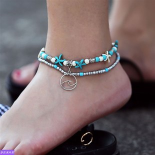 beach anklets deck party anklet girl starfish fas 速发double
