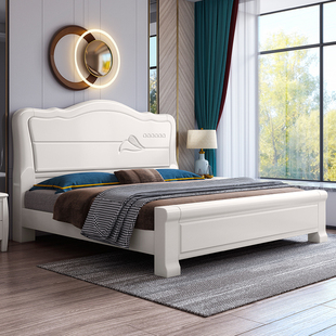 全实主床1.8米双人床现代简约经木型高箱储物Y主卧公济床