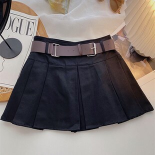 推荐 Women for Mini Skirts Pleated Yitimoky Sashes Summer Y2k