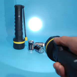 普通1号大干电池3节防水潮手电筒加长款 高亮led日常家用应急照明