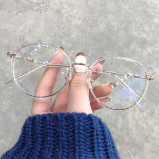 防辐射近视眼镜护目镜防蓝光复古圆多边形TR90眼镜框网红款 眼镜架