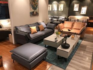 意式 科技布乳胶布艺沙发简约现代大小户型客厅组合沙发轻奢简约