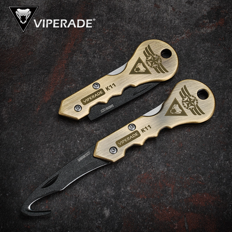 VIPERADE蝰蛇 微刃多用途包裹开箱刀EDC钥匙刀随身迷你折叠水果刀