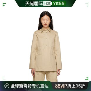 TOTÊME 女士 香港直邮潮奢 衬衫 2335060 驼色工装
