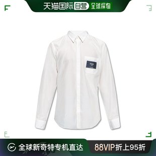 衬衫 白色棉质休闲FS0585 香港直邮Fendi芬迪男士 F0RQ0长袖 A9RT