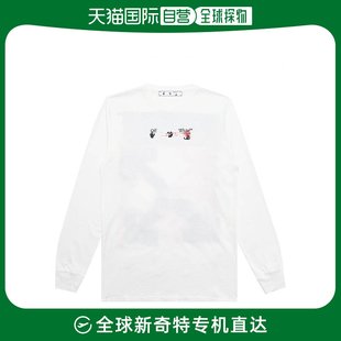 香港直邮OFF WHITE T恤 OMAB001F21JER005 白色长袖 0132 男士