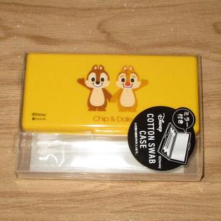 隨身棉花棒棉簽筒牙簽盒附鏡 Dale奇奇蒂蒂 Chip 日本Disney正品