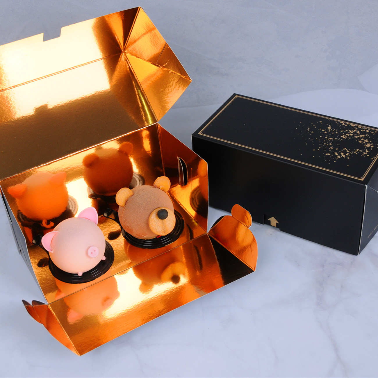 甜品打包盒 抱抱卷盒高端慕斯西点蛋糕盒内外设计独具吸引 ins法式