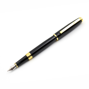 HERO英雄钢笔2033黑丽雅铱金笔 大明尖钢笔 练字神笔 学生钢笔