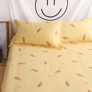 小萝卜床单单件纯棉学生宿舍单人卡通儿童床上用品床笠定做可爱