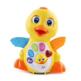 12个月宝宝电动玩具万向玩具汇乐音乐鸭子早教益智 婴儿玩具3
