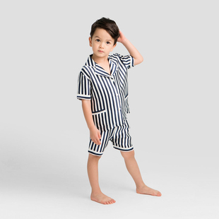 套装 MANITO EHouse 短裤 婴童 正品 Stripe睡衣短袖 保证