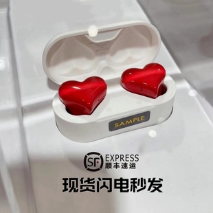 heartbuds爱心耳机入耳式 无线蓝牙少女可爱心形耳机 日本softbank