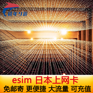 东京北海道旅游上网 30天 eSIM手机 日本电话卡 4G高速上网3