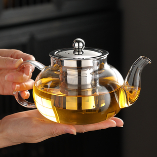 大号玻璃泡茶壶茶具套装 家用花茶水壶耐高温加厚过滤水壶煮茶壶器