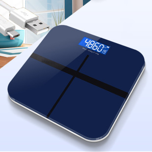 包邮 钢化玻璃可充电电子秤体重秤家用健康人体承认秤精准减肥