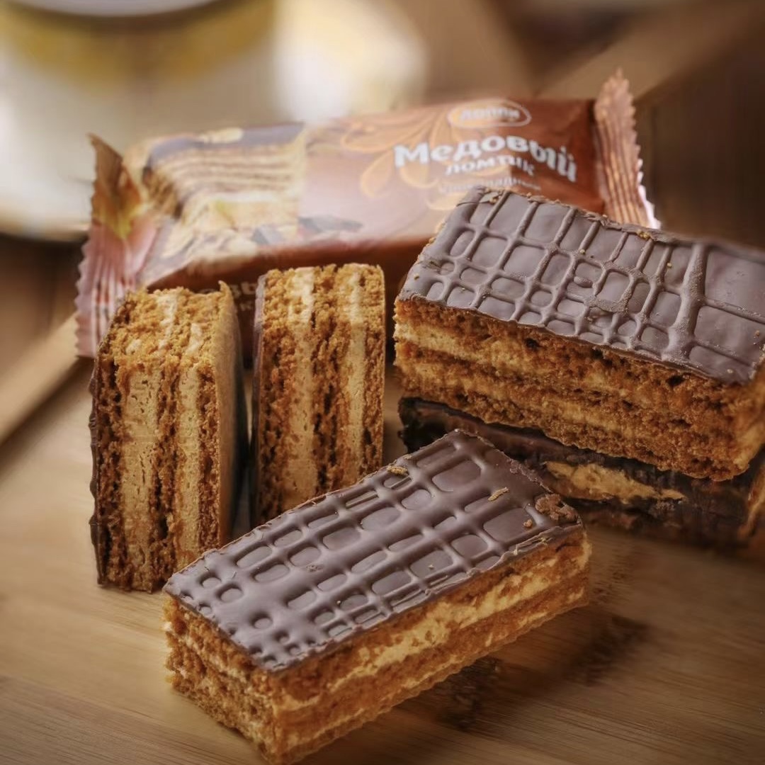 俄罗斯进口提拉米苏蛋糕俄小淼奶油巧克力味甜品小糕点零食小蛋糕