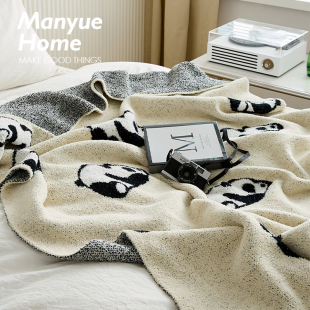 蔓越家 国宝A类针织毯 婴幼儿空调盖毯四季 通用休闲毯沙发毯披肩