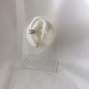 仿真硅胶耳朵模型耳饰耳钉耳环展示道具穿孔穿刺练习展示工具