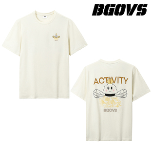 2024韩国新品 BGOVS羽毛球服男女弹力无感轻薄速干运动短袖 T恤正品