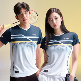 套装 韩国YONEX尤尼克斯羽毛球服男女款 2024春夏新品 速干吸汗短袖