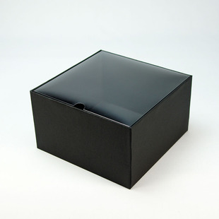 透明窗口包装 礼盒 新款 天地盖通用礼盒 可定制logo 透明帽子礼盒