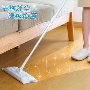 日本免手洗平板拖把干湿两用木地板擦瓷砖地专用旋转懒人拖把家用