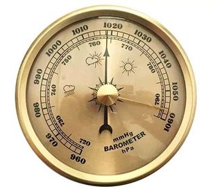 温度湿度时间迷你手持式 大气压计表钓鱼户外礼品家居饰品同款