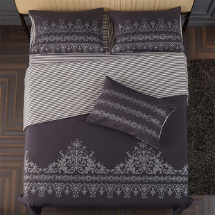 北欧全棉床上四件套纯棉被套床单被子床上用品件套床笠