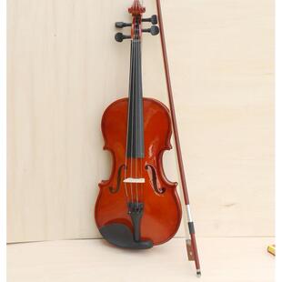 高档普及亮光白色哑光小提琴儿童成人初学者练习小提琴全套乐器特