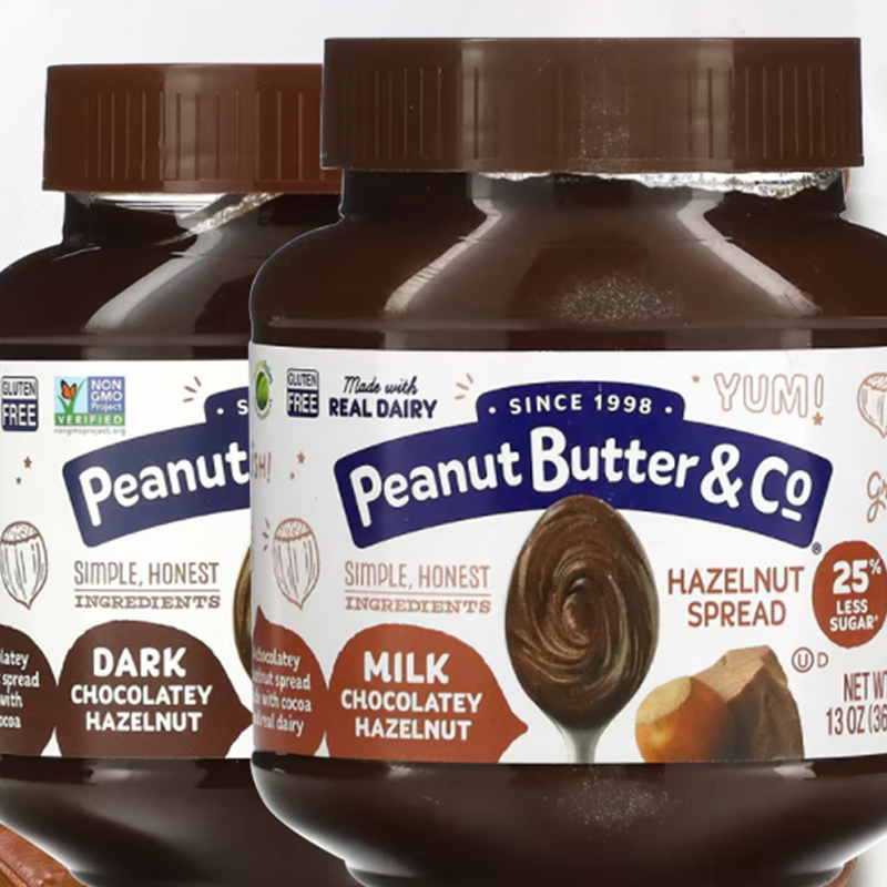现货Peanut Butter巧克力榛子酱牛奶可可酱健身面包抹酱Hazelnut
