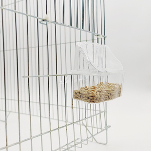 八哥鹦鹉食盒防撒防溅鸟用自动喂水喂食器鸽子下料饮水器鸟笼配件