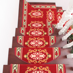 楼梯踏步垫实木楼梯地毯免胶自粘垫子防滑地垫欧式 楼梯贴台阶贴