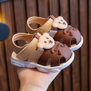 夏季 男童小童学步鞋 儿童凉鞋 3岁婴童鞋 软底防滑婴儿女童宝宝1