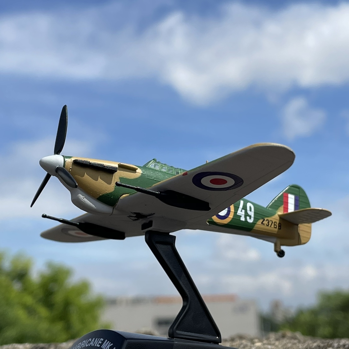 军事航空模型 合金飞机模型 100二战英国空军飓风MK II战斗机