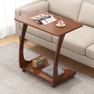 实木沙发边几边柜可移动茶几床边桌小户型客厅家用角几创意小桌子